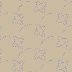 Unusual elements created by the author's brush, on a beige background.3d.