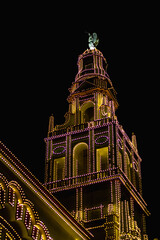 Córdoba, Spain, May 21 2022 - Detail of the entry of Cordoba Fair, 2022