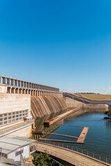 Fototapeta na wymiar hydroelectric power station dam