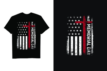 Memorial day t-shirt design Premium Vector 