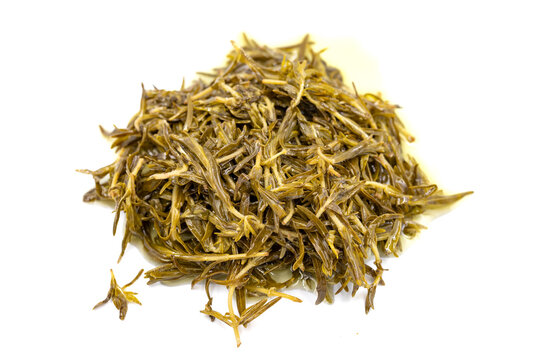 Mountain thyme with sauce. Natural olive oil thyme for breakfast on isolated white background. Healthy food. close up