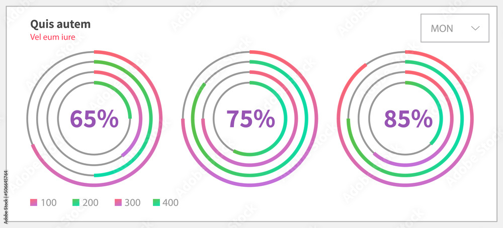 Poster infographic chart vector template. annual statistics curve graph design. market data diagrams. graph