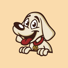 Mascot Character Puppy Logo Design Vector Illustration Template Idea