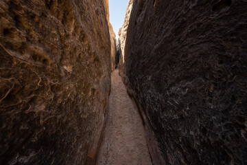 Smooth Slot Canyon Walls Of The Joint Trail