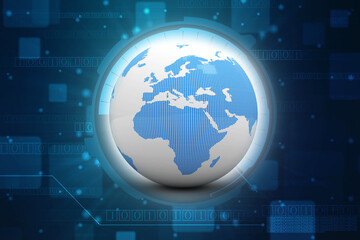 3d illustration of Data sharing concept