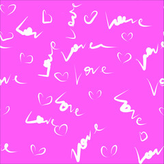 seamless pattern with hearts