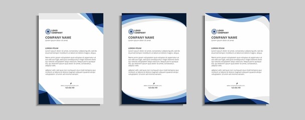 modern corporate letterhead template design