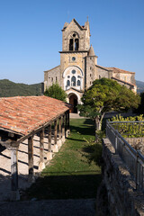 Church of St. Vincent Martyr and St. Sebastian in Frias. Burgos, north of spain.