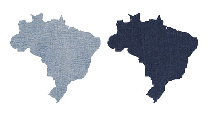 Political divisions. Patriotic sublimation denim textured backgrounds set on white. Brazil