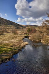 Fresh water burn joining The Loch O' the Lowes and St Mary's Loch on the  B708 between Selkirk and Moffat