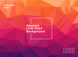 Abstract low poly banner design