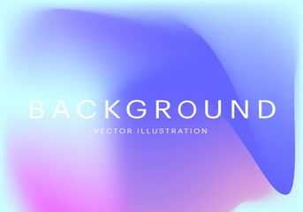 Abstract blue blurred gradient mesh background. Graphic color, modern banner, nature backdrop. Vector illustration.