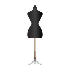 women dress stand. on white background
