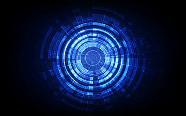 Abstract futuristic digital technology background. Illustration Vector