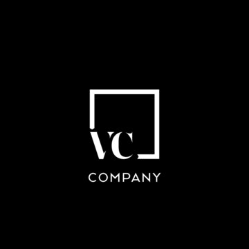 Letter VC simple square logo design ideas