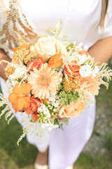 Détails des mariés le jour de leur mariage