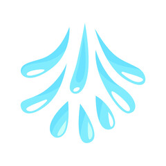 Water Splash  icon vector. drops illustration sign. ocean symbol. sea logo. water source mark.