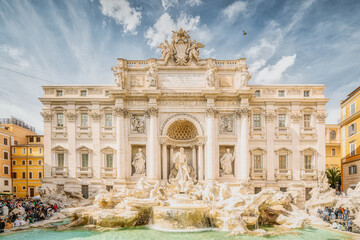 Fototapeta na wymiar Fountain di Trevi, Rome. Italy