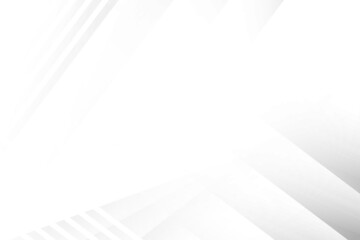 Abstract white and gray color, modern design background with geometric shape. Vector illustration.	