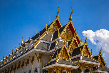 Wat Khun Inthapramun temple with reclining buddha, in Ang Thong, Thailand