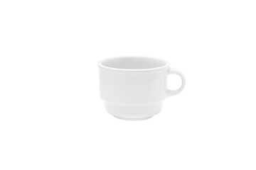 White coffee cup on a white background. Isolate.
