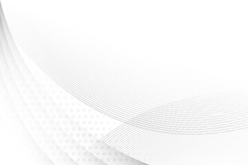 Abstract white and gray color, modern design background with geometric shape. Vector illustration.	