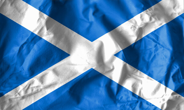 Flag of Scotland. The flag of Scotland is the official and state-historical symbol of Scotland, the national flag of the Scottish people.