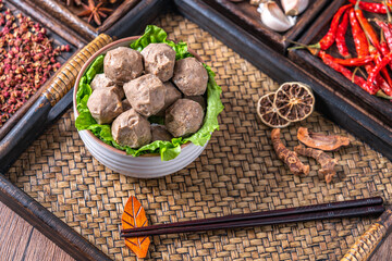 Chaoshan Food - A bowl of hand-made Chaoshan beef balls