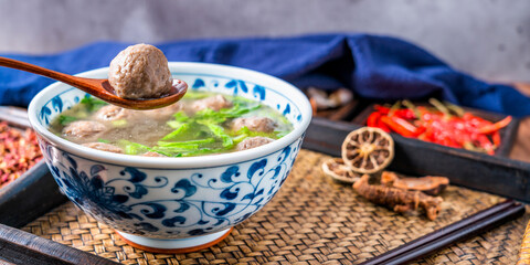 Chaoshan Food - A Bowl of Chaoshan Beef Ball Soup