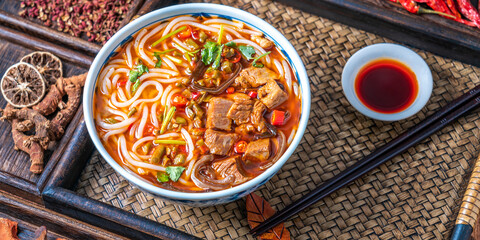 Changde Rice Noodles in Changde, Hunan, China