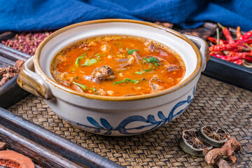 China Inner Mongolia Hohhot gourmet lamb miscellaneous soup