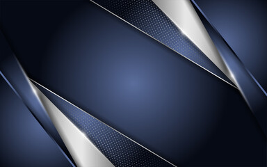 Abstract dark background combination with line silver glowing