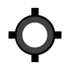 GPS symbol icon. on white background