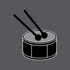 Drums icon. on white background