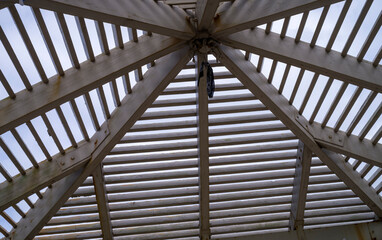 Naklejka premium Open Air Roof Rafters.