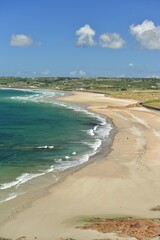 St Ouen’s bay, Jersey, U,K. Natural beach and dunes.