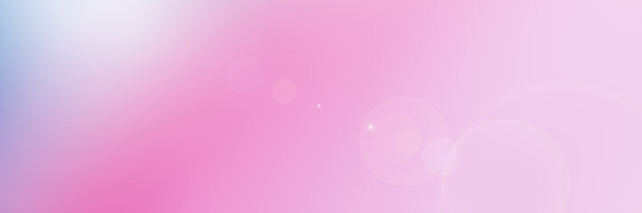 Soft gradient Banner with Smooth Blurred pink colors and glare