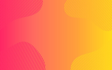 Summer background. Pink and yellow gradient banner border. © Studio Barcelona