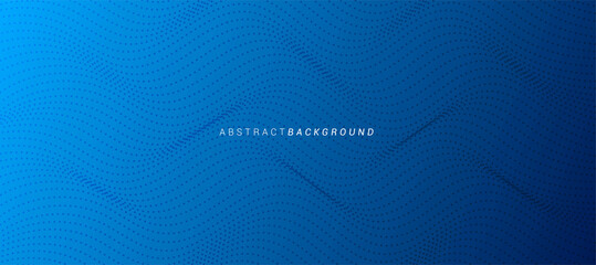 Gradient blue abstract background with wave pattern halftone. Eps10 vector