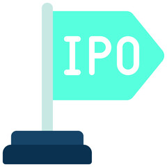 Obraz premium IPO Flag Icon