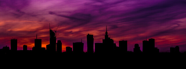 city panorama as facebook background photo