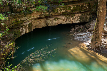 River Flowing into Cave System at Mammoth Cave National Park