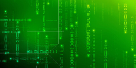 2d illustration Abstract futuristic electronic circuit technology background
