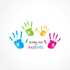 Vector Illustration of Global Parents Day design