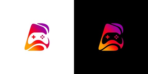 Modern and cool initial letter B game logo design 1 © Rusly