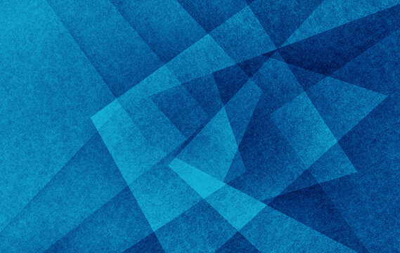 Blue abstract background with texture, geometric blue and white triangle shapes in layered abstract pattern, modern abstract art style textured design
