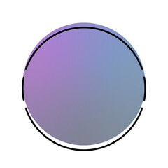 circle gradient banner frame
