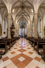 Fototapeta na wymiar Interior of the St Martin's Cathedral in Bratislava