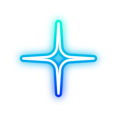 gradient star neon light
