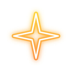 gradient star neon light
